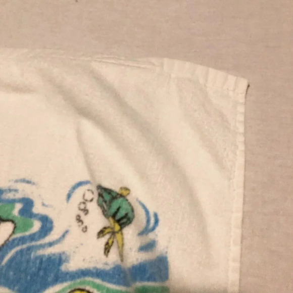 Vintage Disney Little Mermaid Towel Franco Cotton 43.5  x 22 Inch Taiwan - Picture 5 of 16